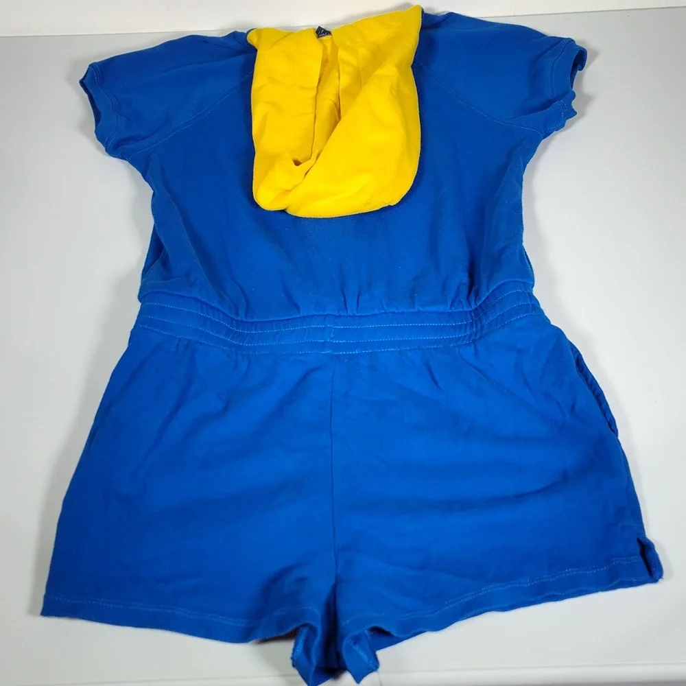 Polo Ralph Lauren Girls Spa Terry Fleece Hooded Romper L 12-14‎